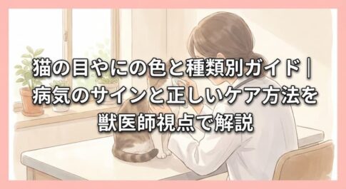 猫の目やにの色と種類別ガイド｜病気のサインと正しいケア方法を獣医師視点で解説