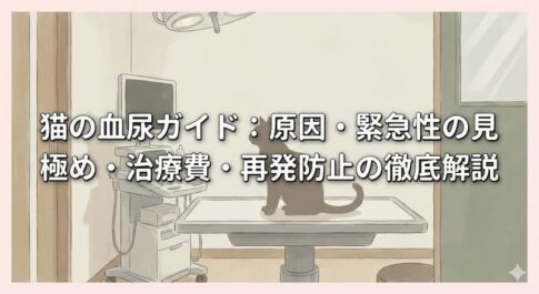 猫の血尿ガイド：原因・緊急性の見極め・治療費・再発防止の徹底解説