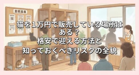 猫を1万円で販売している場所はある？格安で迎える方法と知っておくべきリスクの全貌