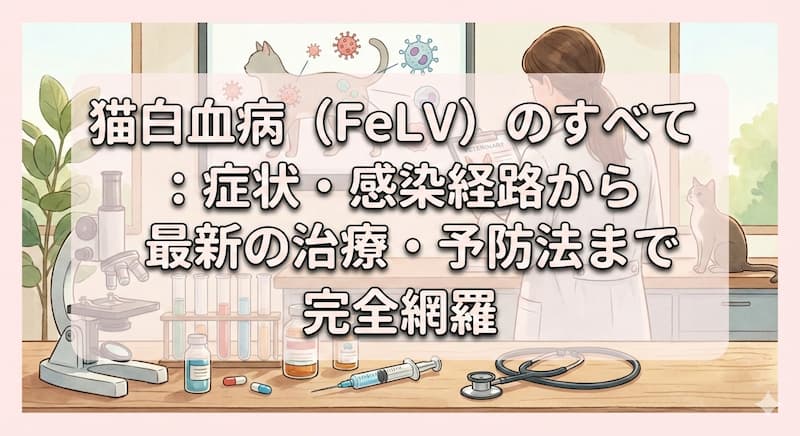 猫白血病（FeLV）のすべて：症状・感染経路から最新の治療・予防法まで完全網羅