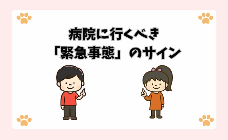 病院に行くべき「緊急事態」のサイン