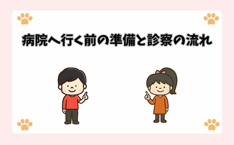 病院へ行く前の準備と診察の流れ