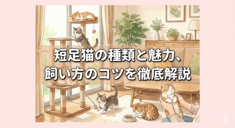 短足猫の種類と魅力、飼い方のコツを徹底解説