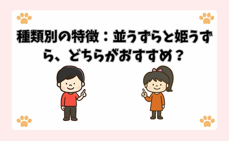 種類別の特徴：並うずらと姫うずら、どちらがおすすめ？