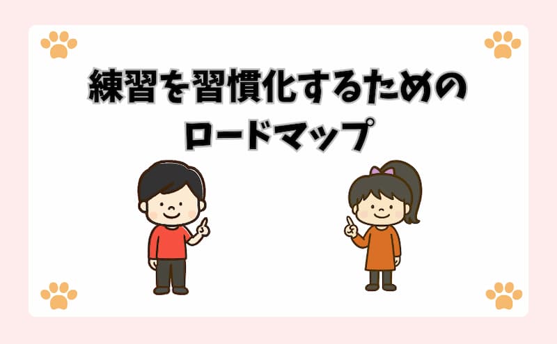 練習を習慣化するためのロードマップ