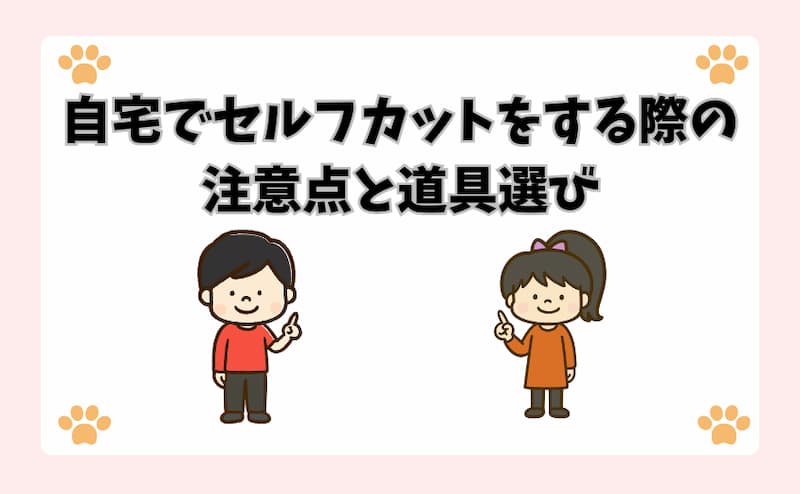 自宅でセルフカットをする際の注意点と道具選び