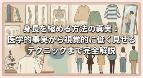 身長を縮める方法の真実：医学的事実