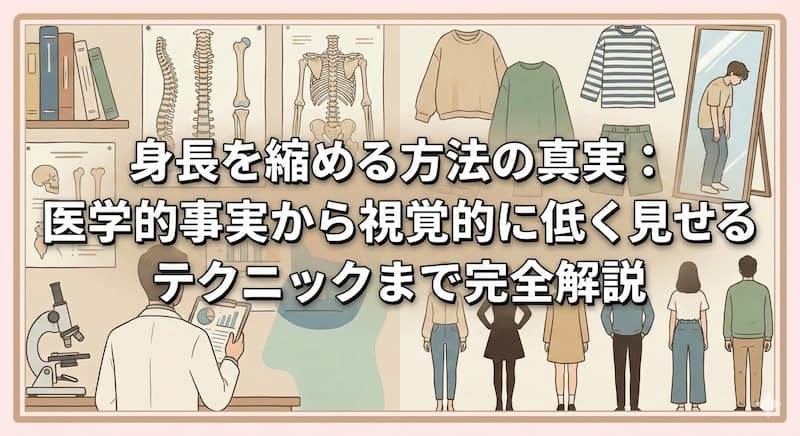 身長を縮める方法の真実：医学的事実