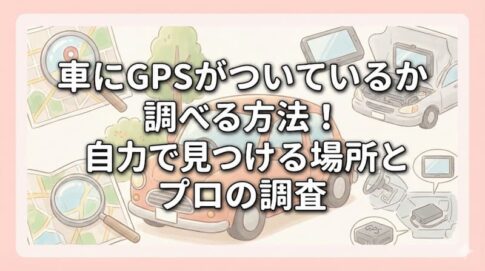 車にGPSがついているか調べる方法！自力で見つける場所とプロの調査
