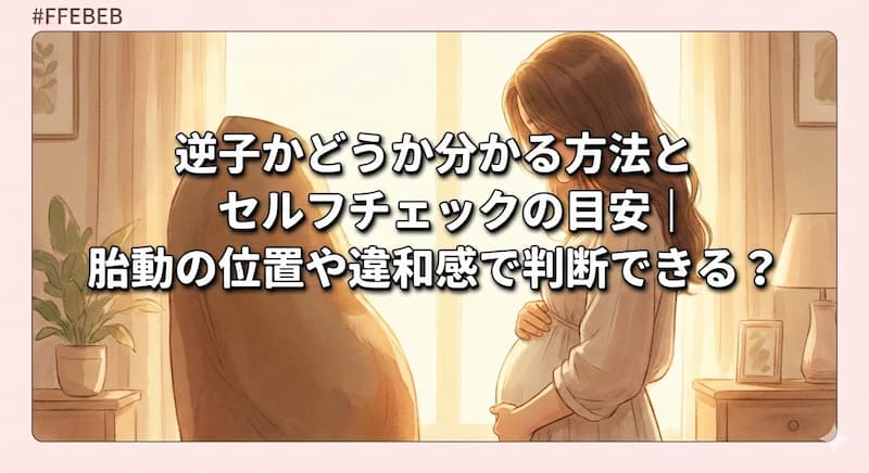 逆子かどうか分かる方法とセルフチェックの目安｜胎動の位置や違和感で判断できる？