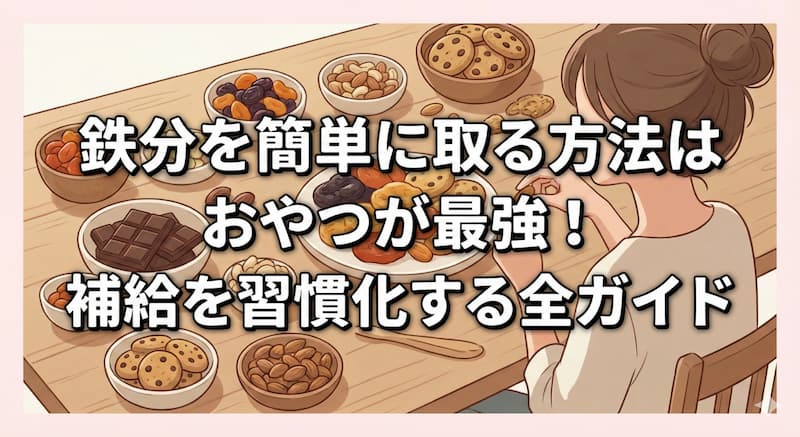 鉄分を簡単に取る方法はおやつが最強！補給を習慣化する全ガイド
