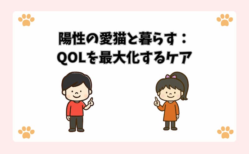 陽性の愛猫と暮らす：QOLを最大化するケア