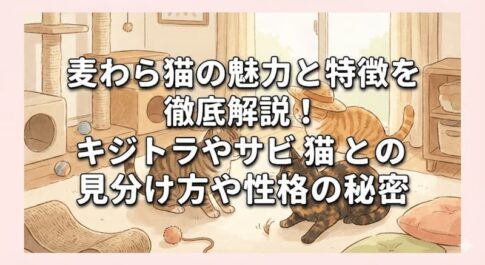 麦わら猫の魅力と特徴を徹底解説！キジトラやサビ猫との見分け方や性格の秘密
