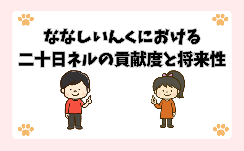 ななしいんくにおける二十日ネルの貢献度と将来性