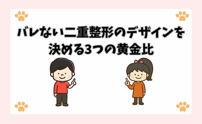 バレない二重整形のデザインを決める3つの黄金比