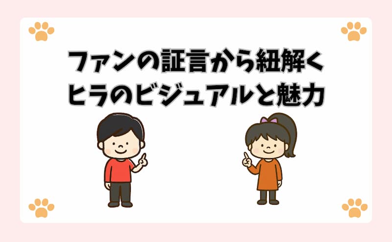 ファンの証言から紐解くヒラのビジュアルと魅力
