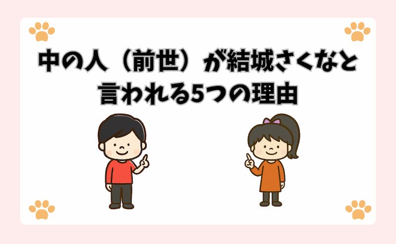 中の人（前世）が結城さくなと言われる5つの理由