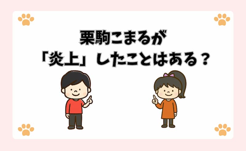 栗駒こまるが「炎上」したことはある？