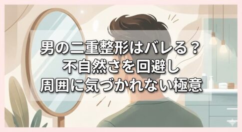 男の二重整形はバレる？不自然さを回避し周囲に気づかれない極意