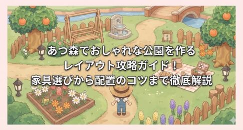 あつ森でおしゃれな公園を作るレイアウト攻略ガイド！家具選びから配置のコツまで徹底解説