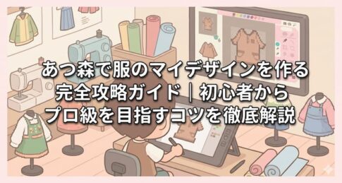 あつ森で服のマイデザインを作る完全攻略ガイド｜初心者からプロ級を目指すコツを徹底解説