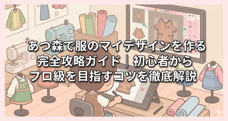 あつ森で服のマイデザインを作る完全攻略ガイド｜初心者からプロ級を目指すコツを徹底解説