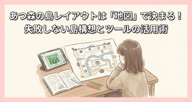 あつ森の島レイアウトは「地図」で決まる！失敗しない島構想とツールの活用術