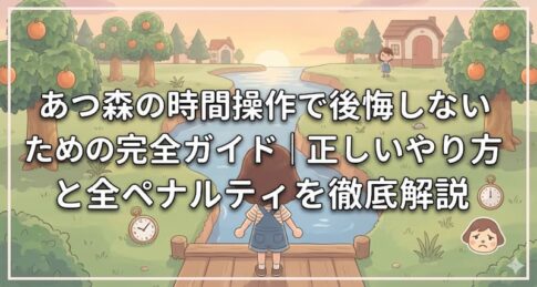 あつ森の時間操作で後悔しないための完全ガイド｜正しいやり方と全ペナルティを徹底解説