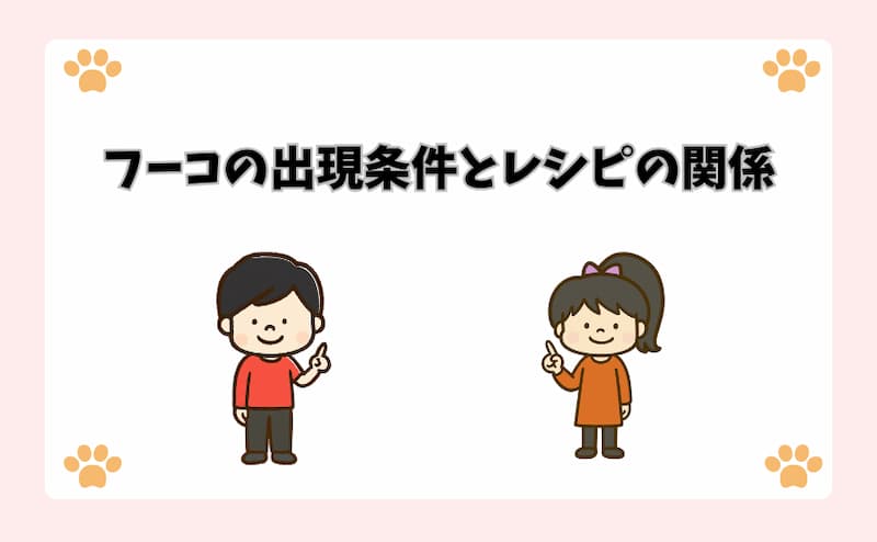 フーコの出現条件とレシピの関係