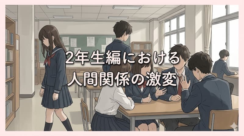 2年生編における人間関係の激変