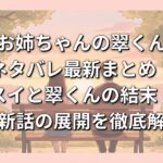『お姉ちゃんの翠くん』ネタバレ最新まとめ！スイと翠くんの結末・最新話の展開を徹底解説