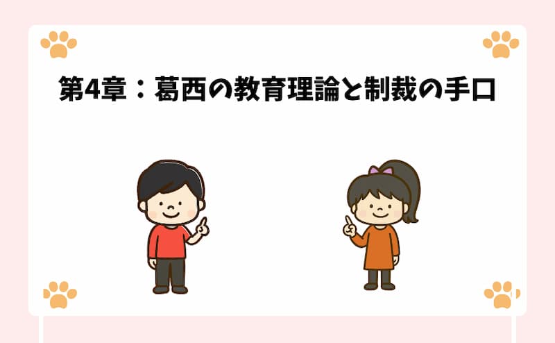 第4章：葛西の教育理論と制裁の手口