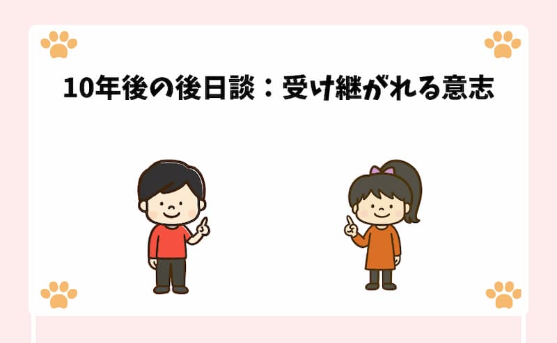 10年後の後日談：受け継がれる意志