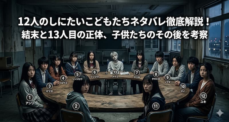 12人のしにたいこどもたちネタバレ徹底解説！結末と13人目の正体、子供たちのその後を考察