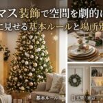 クリスマス 装飾で空間を劇的に変える！おしゃれに見せる基本ルールと場所別アイデア