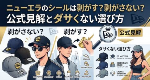 ニューエラのシールは剥がす？剥がさない？公式見解とダサくない選び方