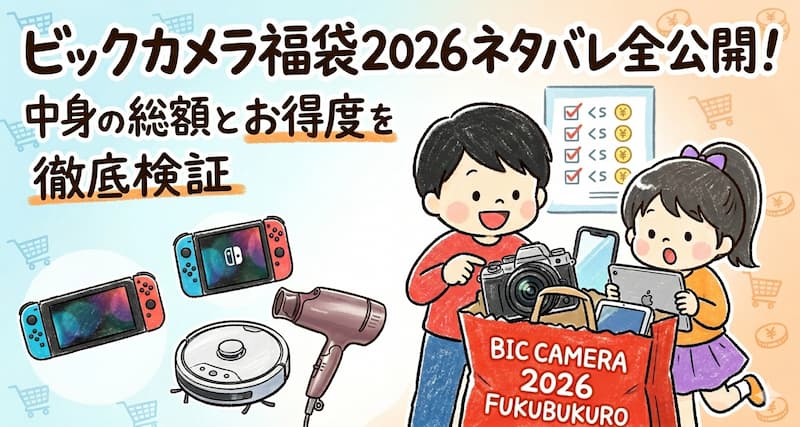 ビックカメラ福袋2026ネタバレ全公開！中身の総額とお得度を徹底検証