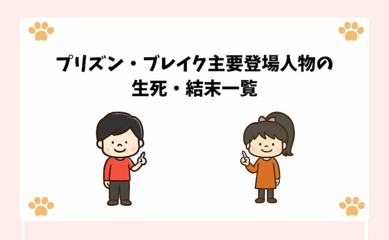 プリズン・ブレイク主要登場人物の生死・結末一覧