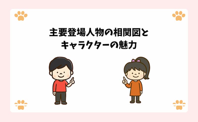 主要登場人物の相関図とキャラクターの魅力.