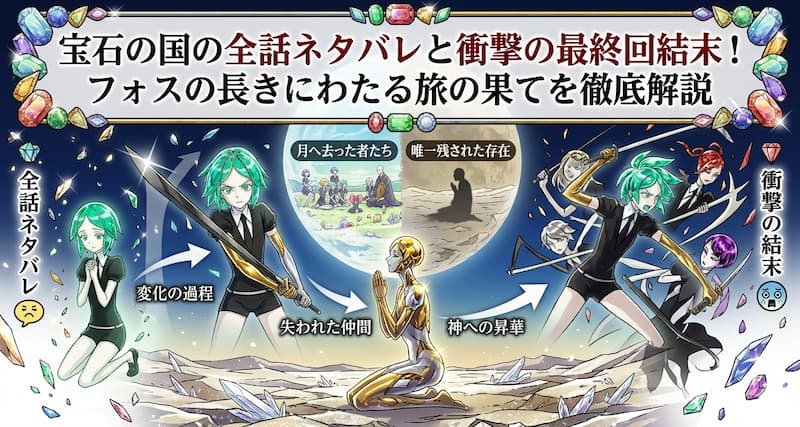 宝石の国の全話ネタバレと衝撃の最終回結末！フォスの長きにわたる旅の果てを徹底解説