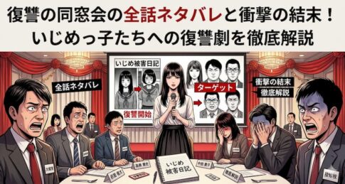 復讐の同窓会の全話ネタバレと衝撃の結末！いじめっ子たちへの復讐劇を徹底解説